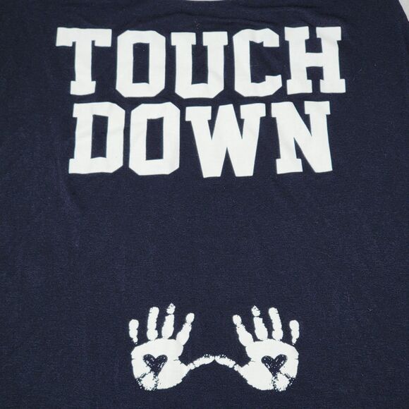 French Pastry Maternity SS B&W Tee "Touch Down" - Size Medium - Picture 2 of 5